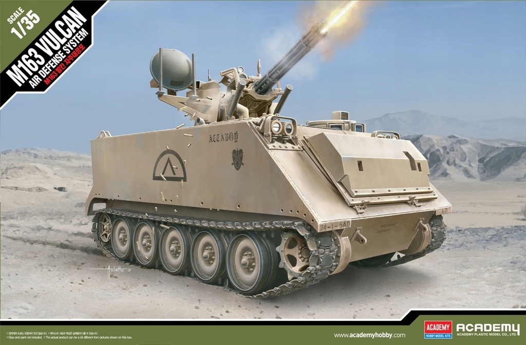 Academy 13507 M163 Vulcan U.s. Army 1:35