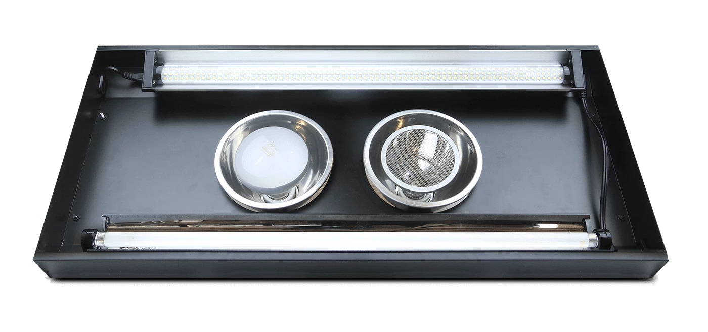 Levně Sada 2x lampa do terária T5 2x topení