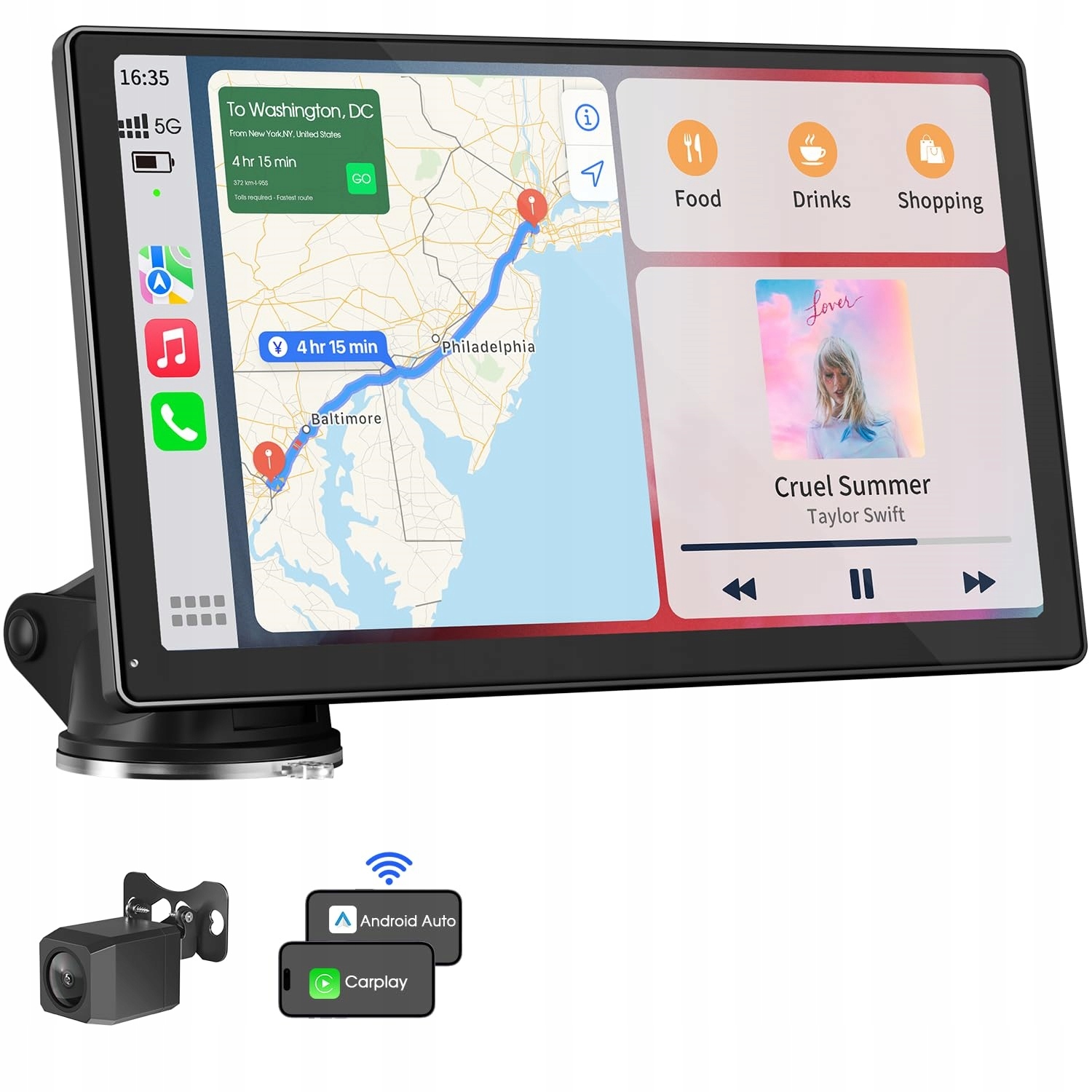Smart Screen Carplay Car Audio Unit s 9" dotykovým displejom a navigáciou