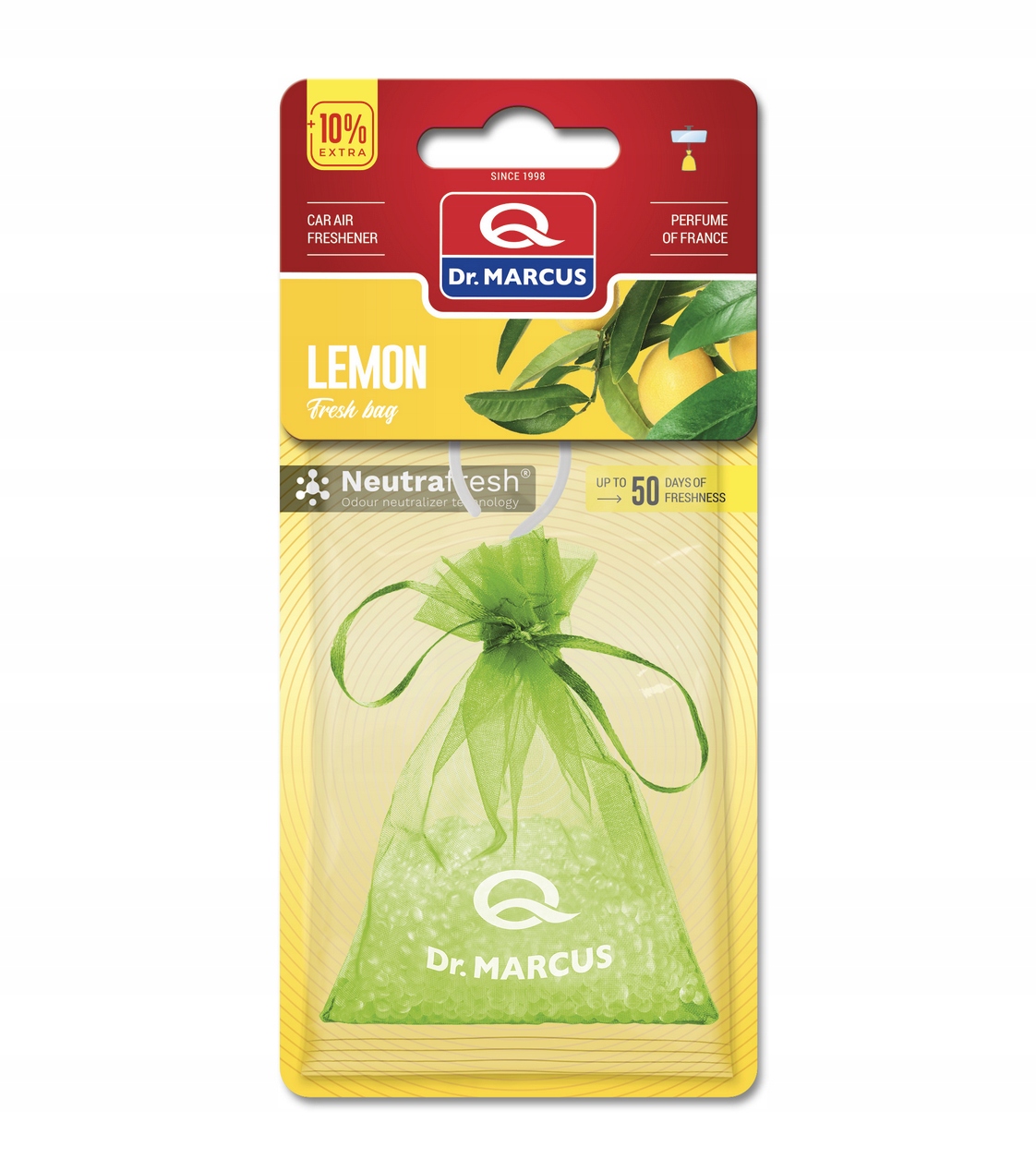 DR. MARCUS FRESH BAG ZAPACH DO AUTA LEMON, 45 DNI, WORECZEK