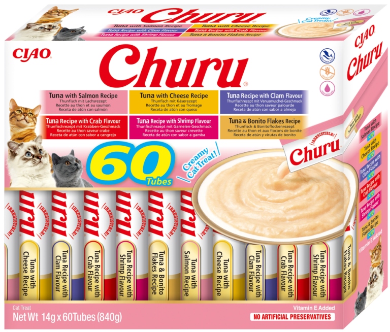 Inaba Cia Churu Variety Tuna Mix Smaków Przysmak dla kota op. 60x14g