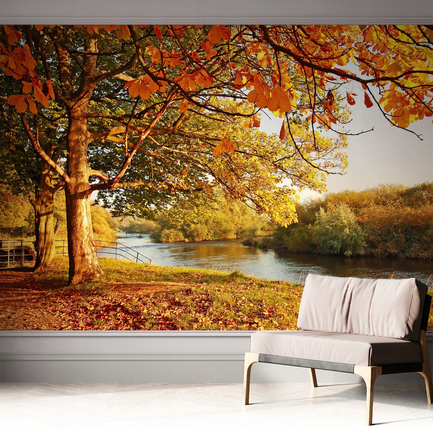 Tapeta Samolepicí Módní nástěnná 3D s lepidlem Pobřežní podzim 312 x 219 cm