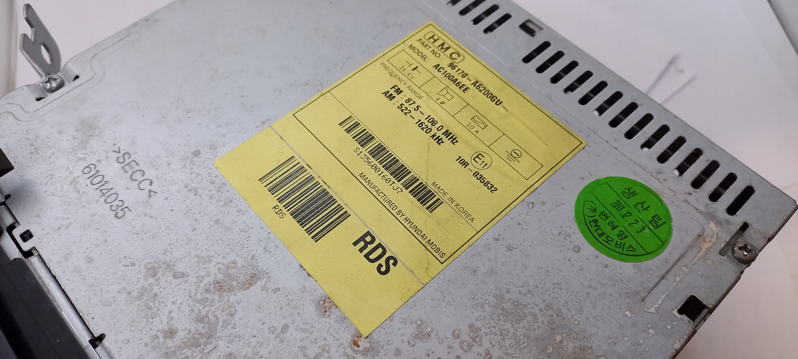 Радио для Hyundai i30 CD MP3 96170-A6200GU AC100A6EE