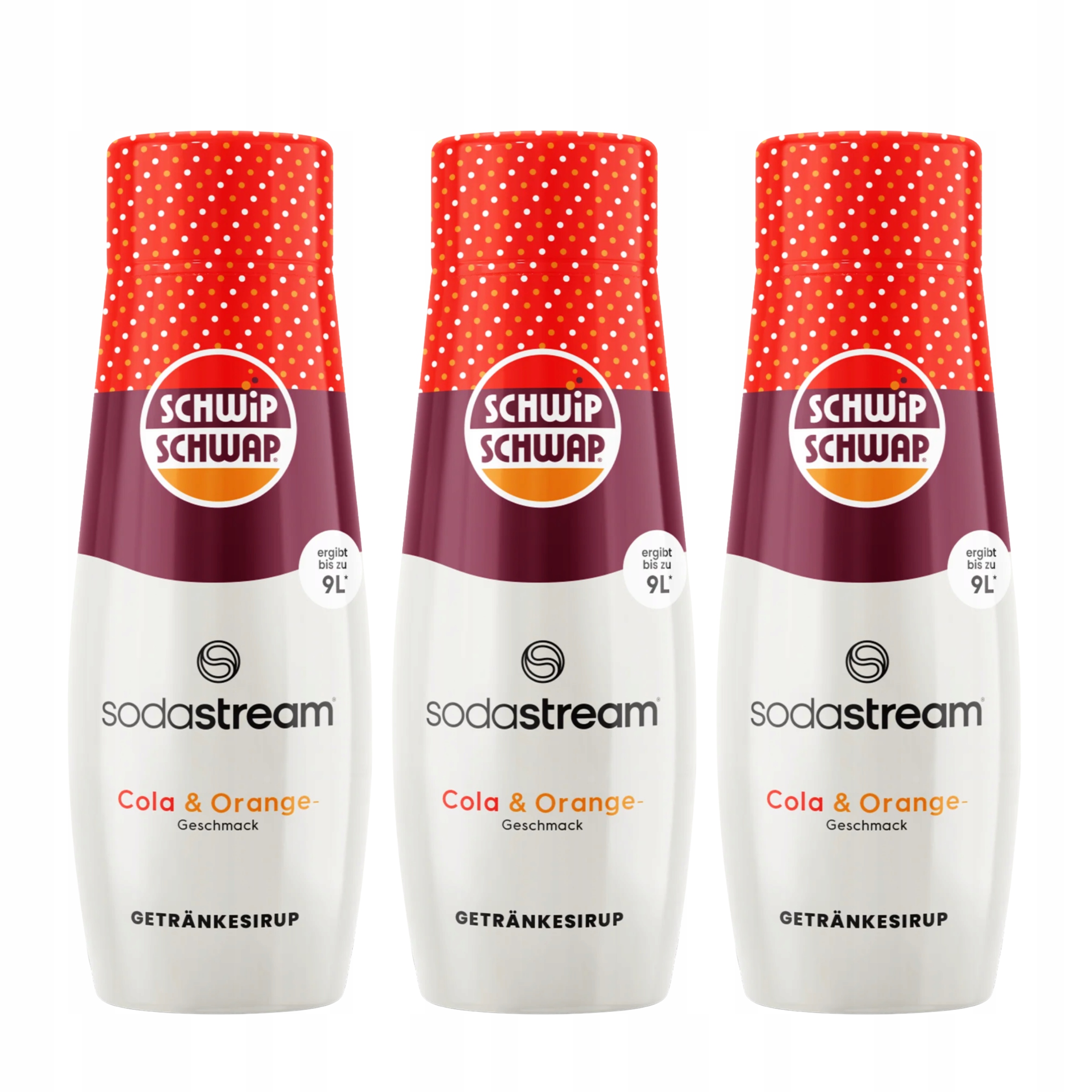 Levně 3x Sirup do vody SodaStream Schwip Schwap Cola Orange Pomeranč 440 ml