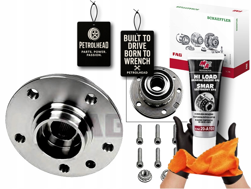 Ložisko Kola Vw Přední Zadní Touareg 2,5TDI R5 03-04 #Petrolhead Pro+ Kit7