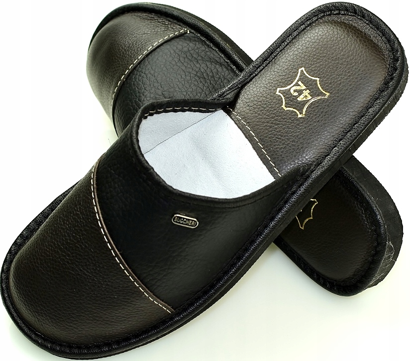 KAPCIE PANTOFLE KLAPKI PREMIUM MĘSKIE r. 44 - 28,5 cm