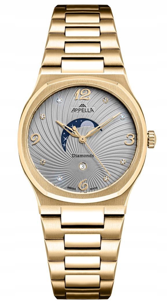 Nové Originální dámské hodinky Appella L32006.1177DQS Diamonds datumovka