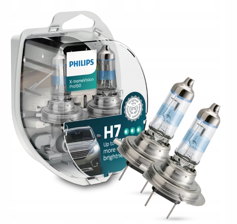Philips Żarówki H7 X-tremeVision Pro150 +150%