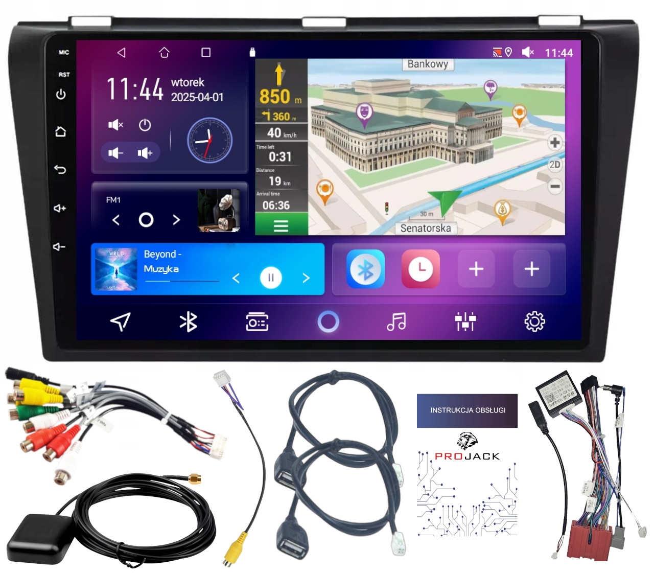 Autorádio Carplay Mazda 3 2004-2009 Bt Wifi Bt Android 4GB 64GB