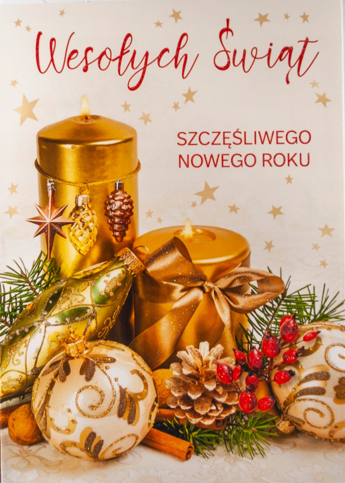 BOŻE NARODZENIE MIKOŁAJ KARTKA OKOLICZNOŚCIOWA Z OPŁATKIEM