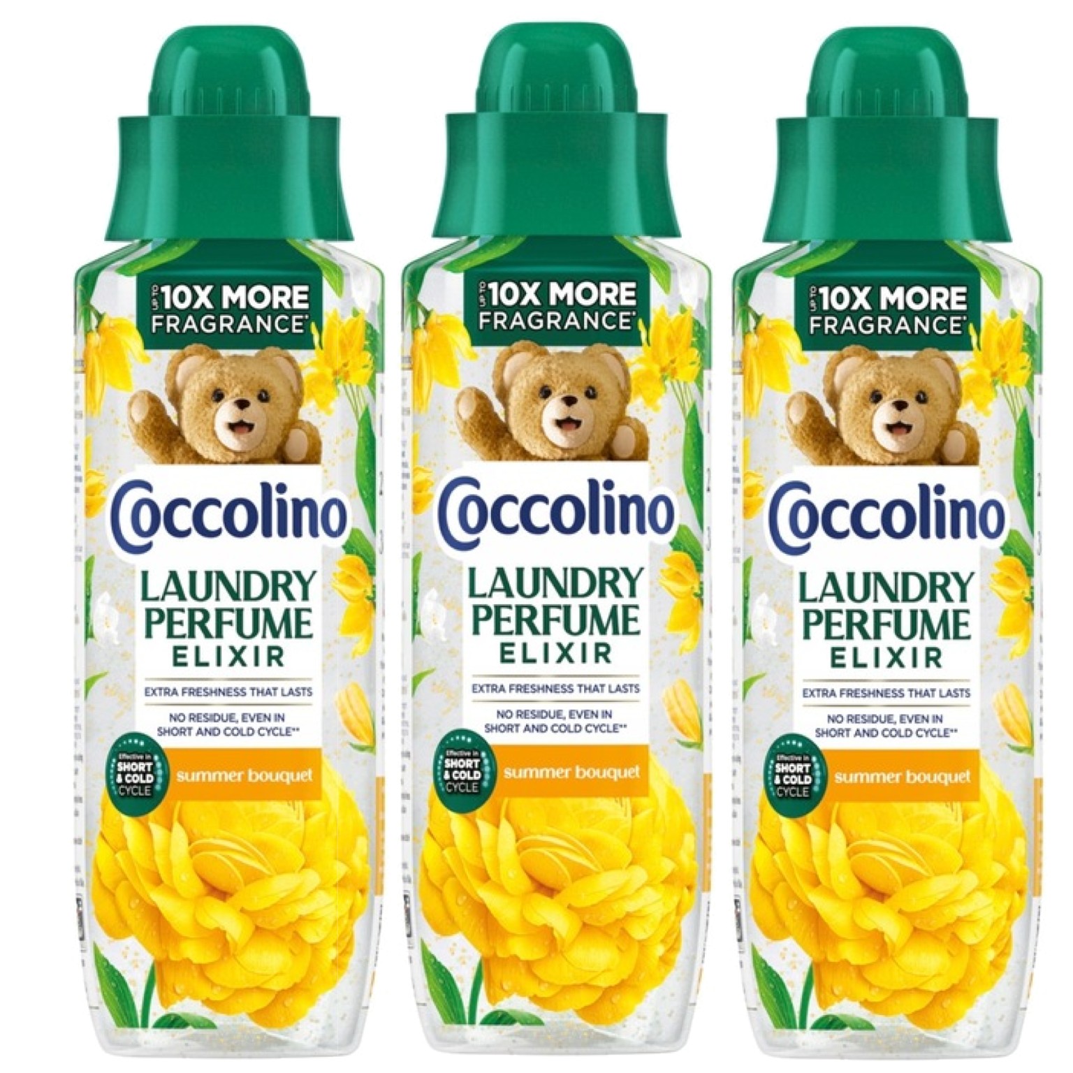 Levně Coccolino Perfume Elixir Summer Bouquet Parfém do prádla 460 ml x3