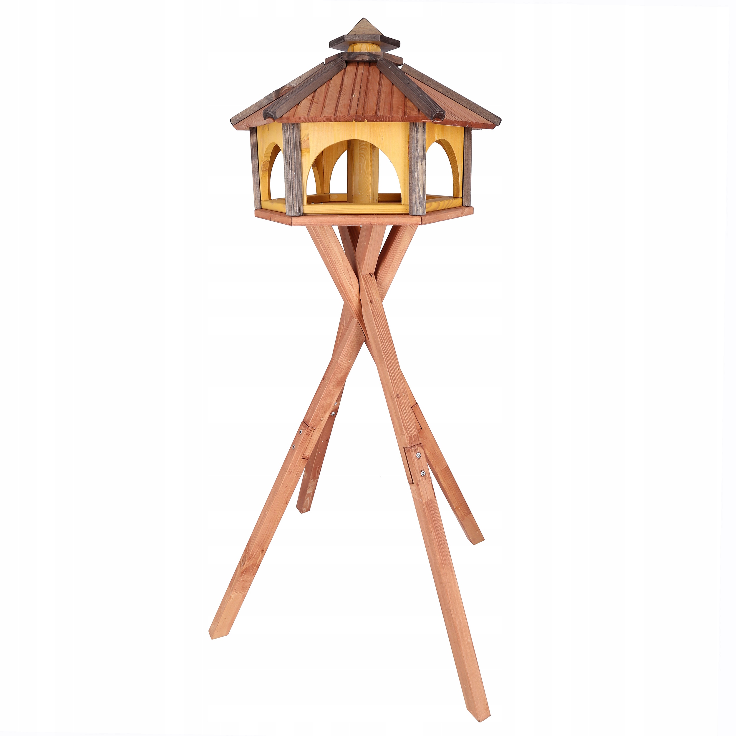 Krmítko pro ptáky se stojanem na dřevo s náplní Krmítka KW60+N60 Polský