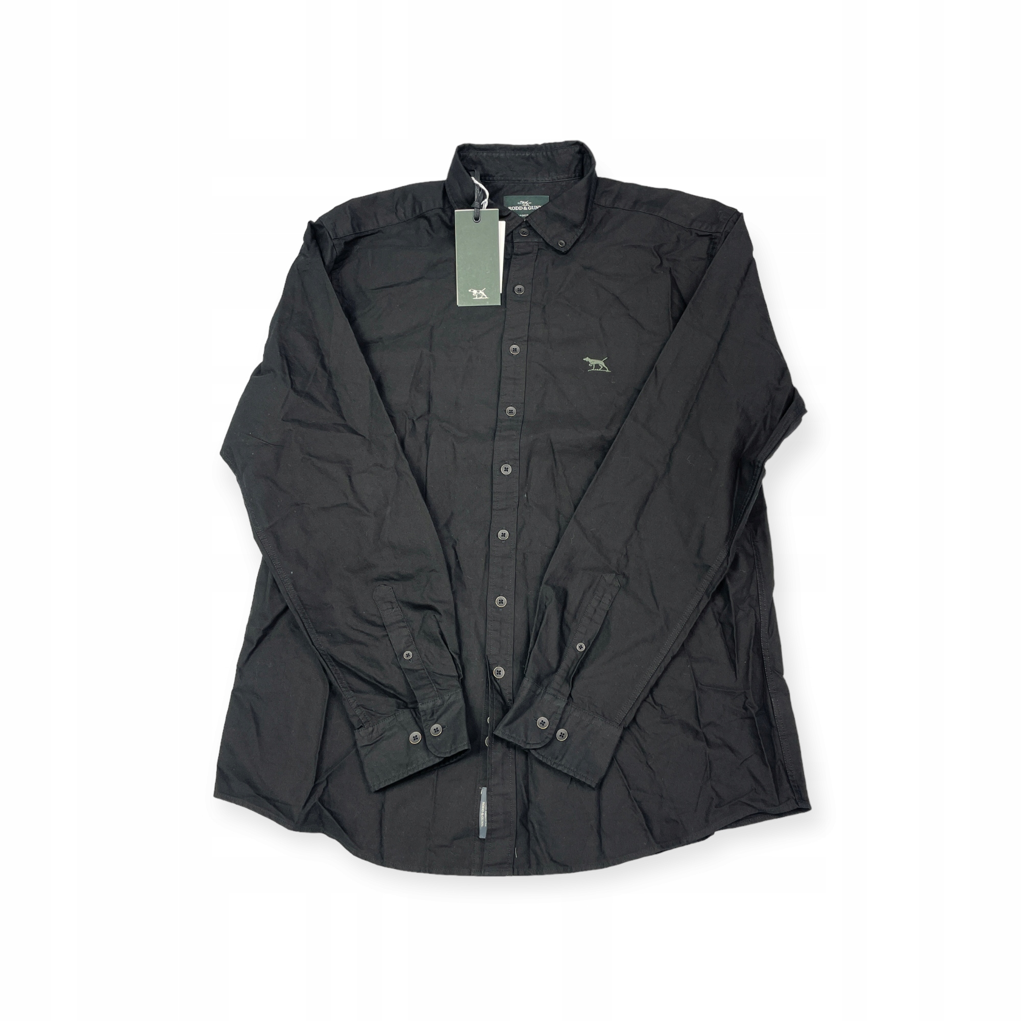 Pánská košile s dlouhým rukávem, černá Rodd & Gunn 2XL