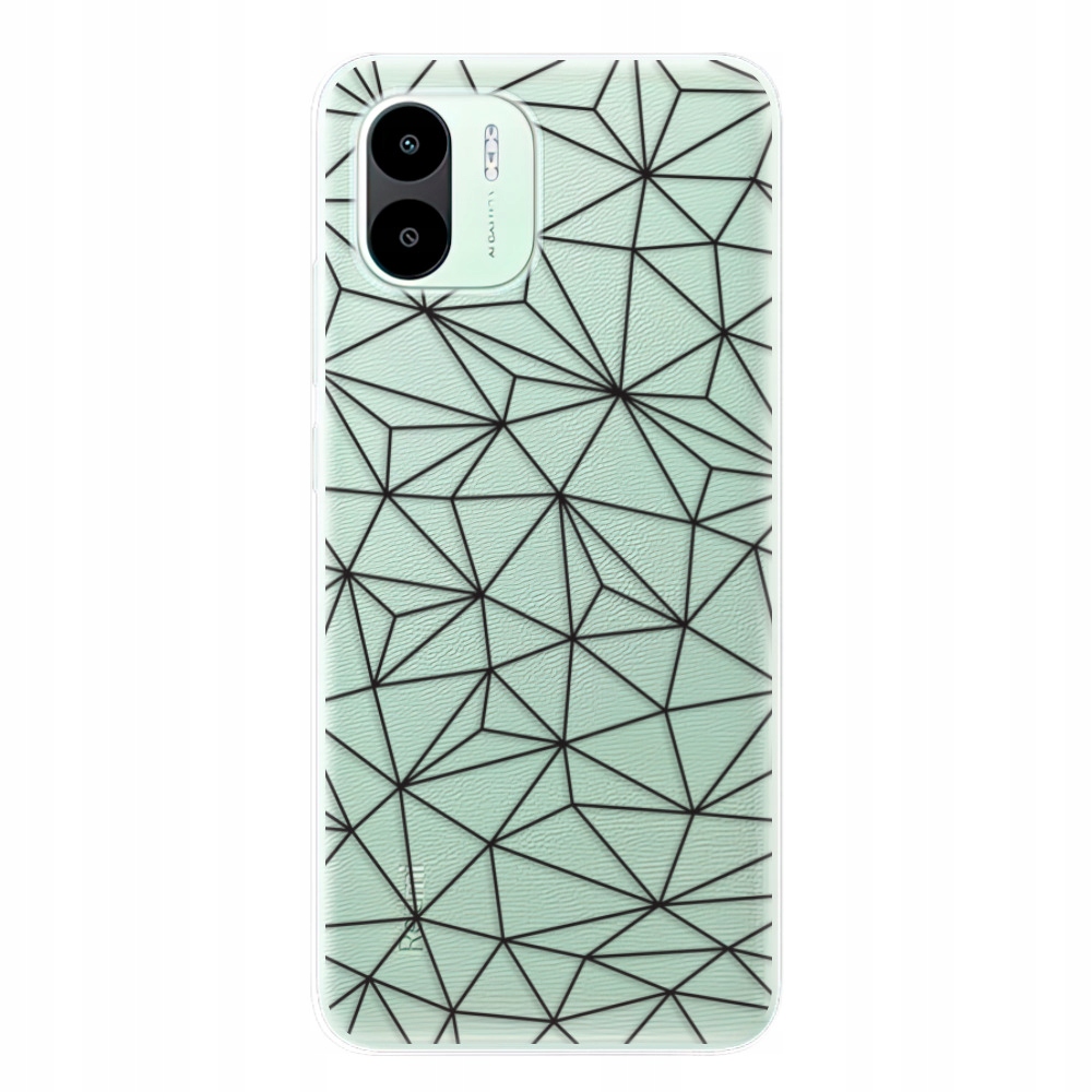 Etui silikonowe Abstract Triangles 03 czarne do Xiaomi Redmi A1 A2