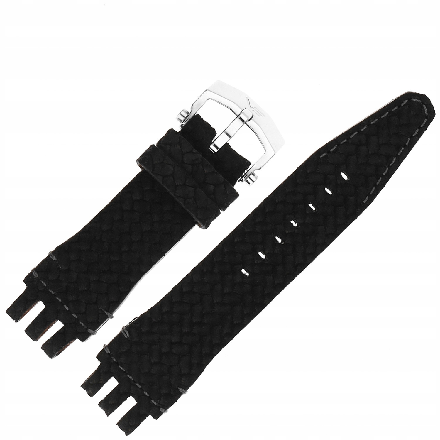 Pásek Energia 3 Kůže (A588) černý, pletený, lesklý