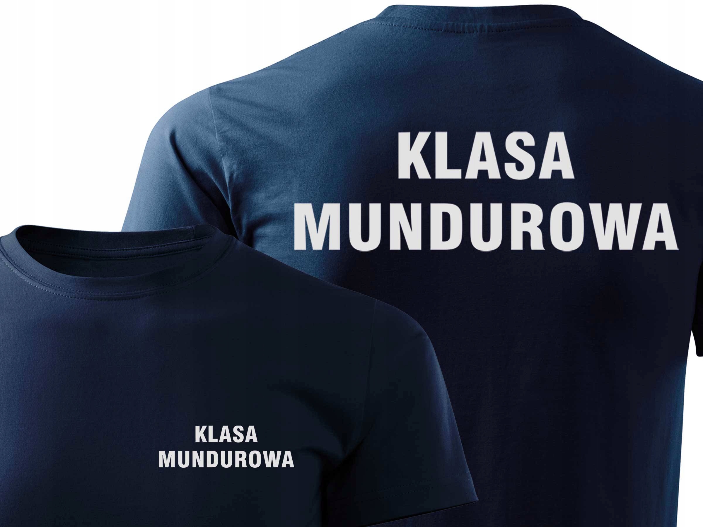 

Koszulka T-shirt wzór odblaskowy Klasa Mundurowa