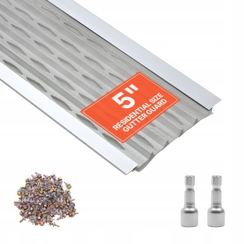 Vevor Krytka Na Žľab 127 MM 20 Ks Aluminium Nerezová Oceľ 30.48 M Silná
