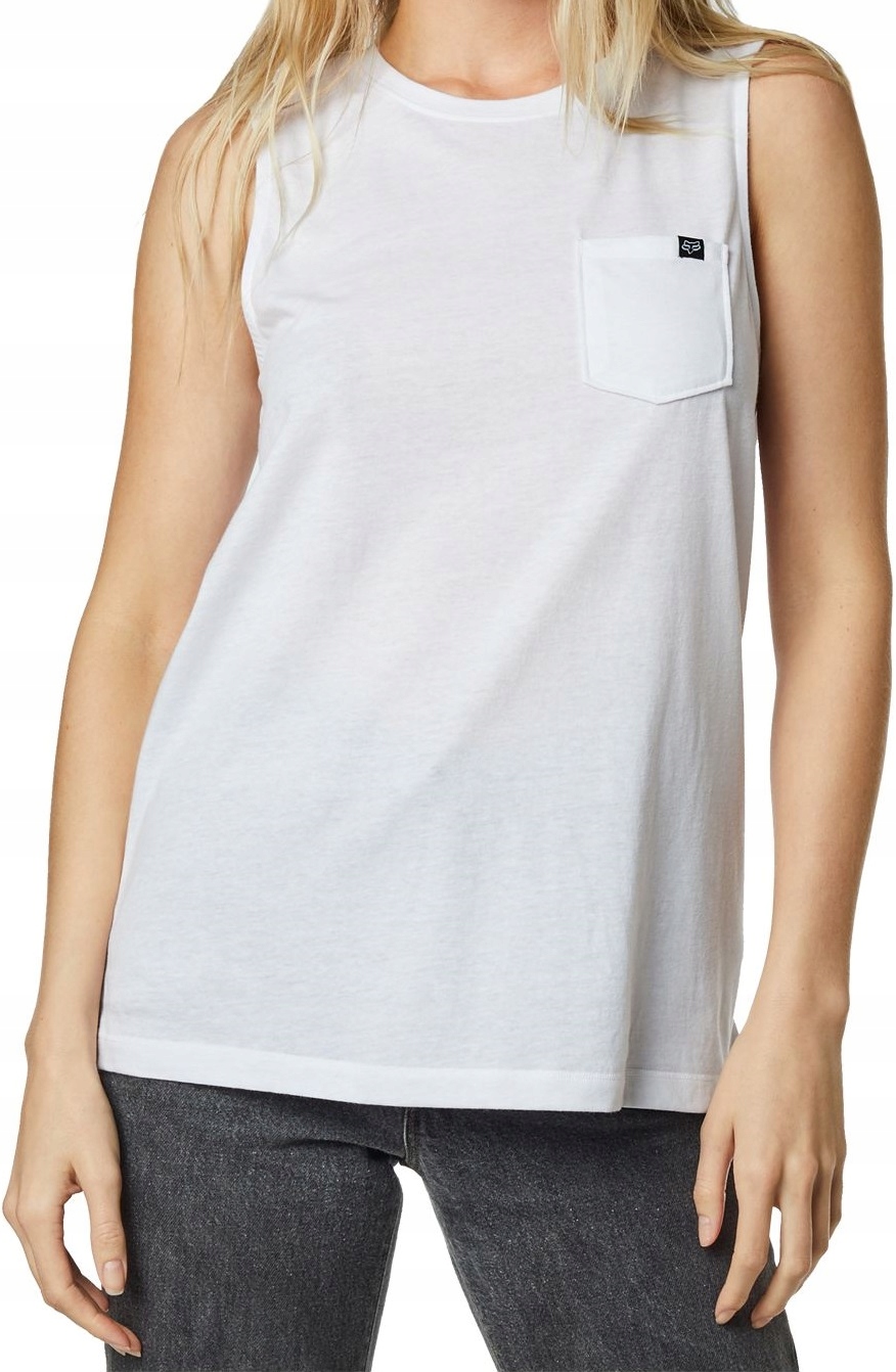 Damska Koszulka bez rękawów Fox Lady Flutter White Tank Top rozmiar S