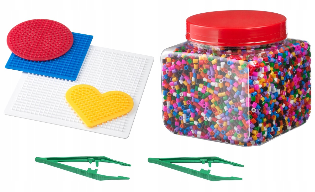 

Ikea Pyssla Formy koraliki jaskrawe pęseta 2 szt