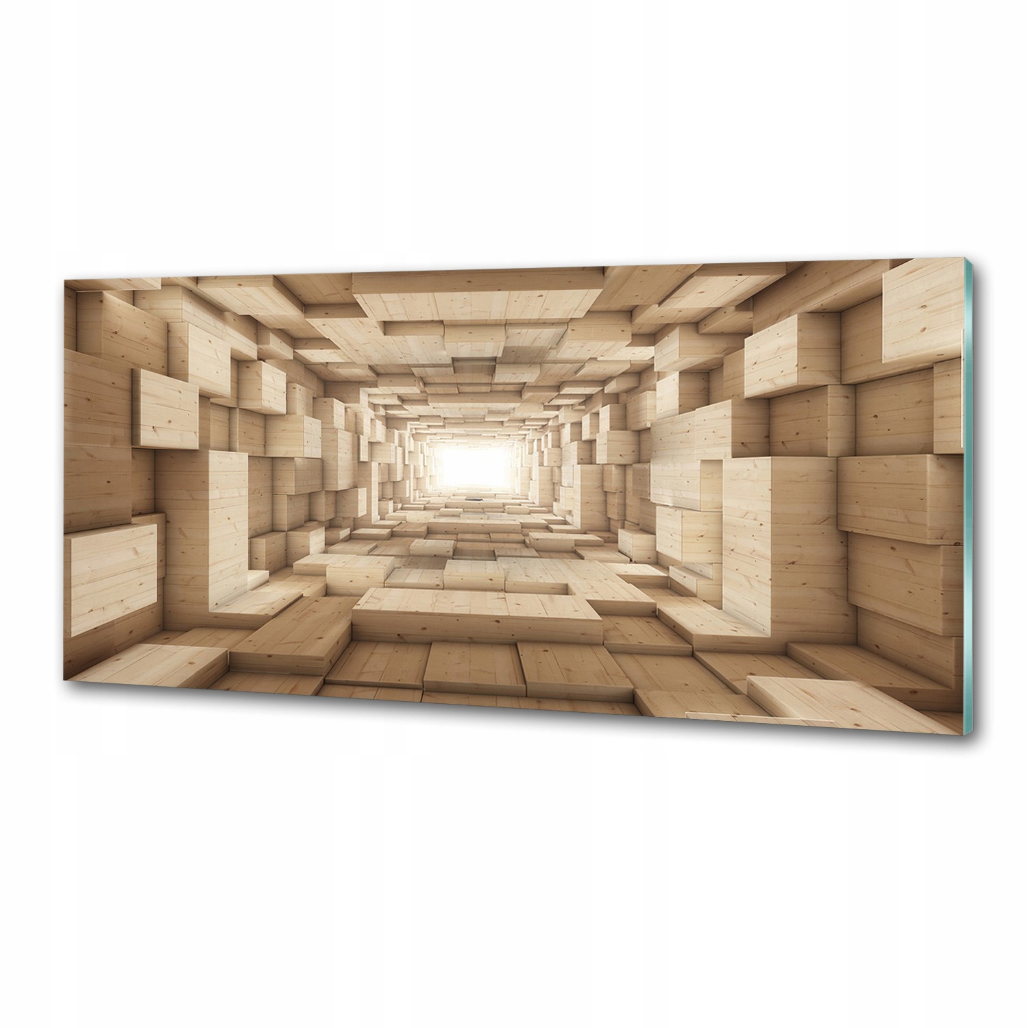Panel do kuchyne Drevený tunel 125 x 50 cm Lepidlo