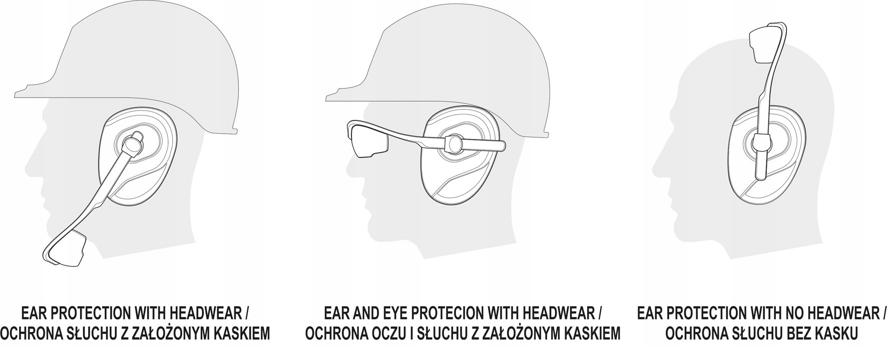 YATO Nauszniki słuchawki z okularami ochronne BHP Waga produktu z opakowaniem jednostkowym 0.456 kg
