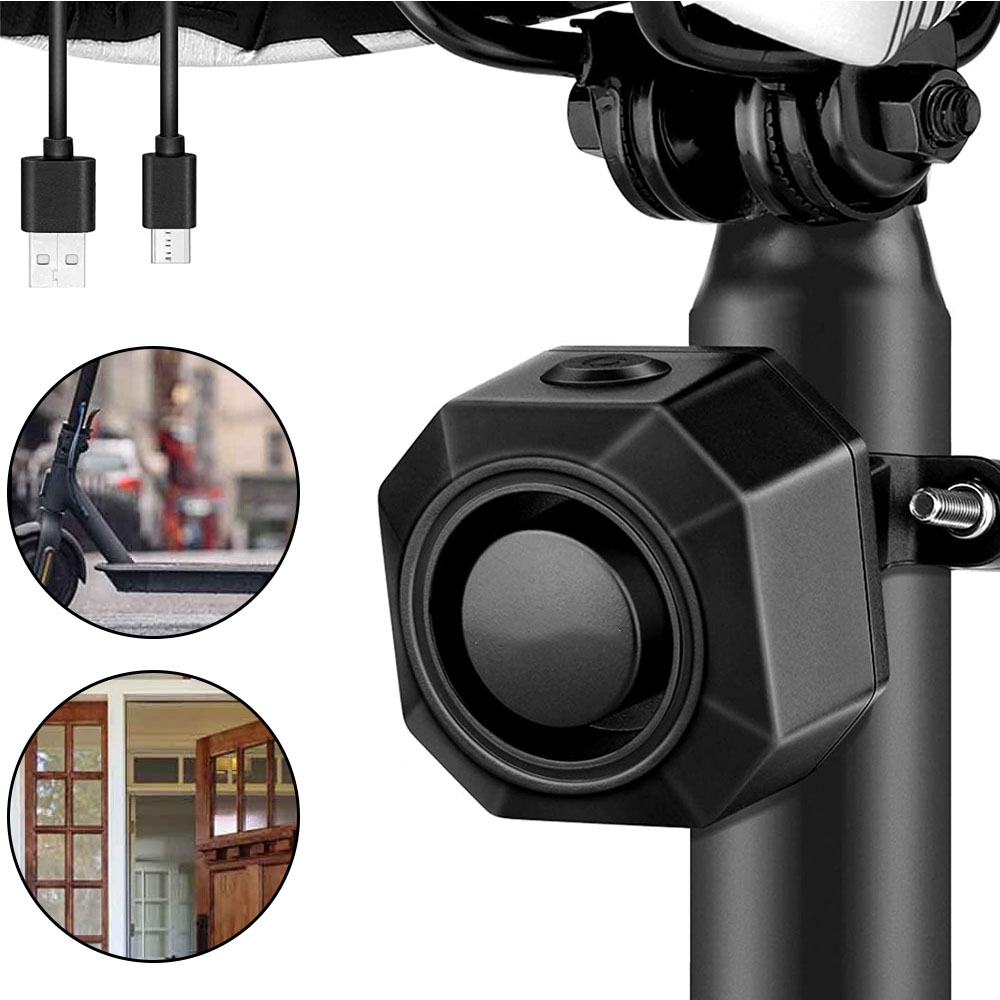 113 DB GŁOŚNY ALARM ANTYKRADZIEŻOWY ALARM ROWERU DO MOTOCYKLI WODOSZCZELNY