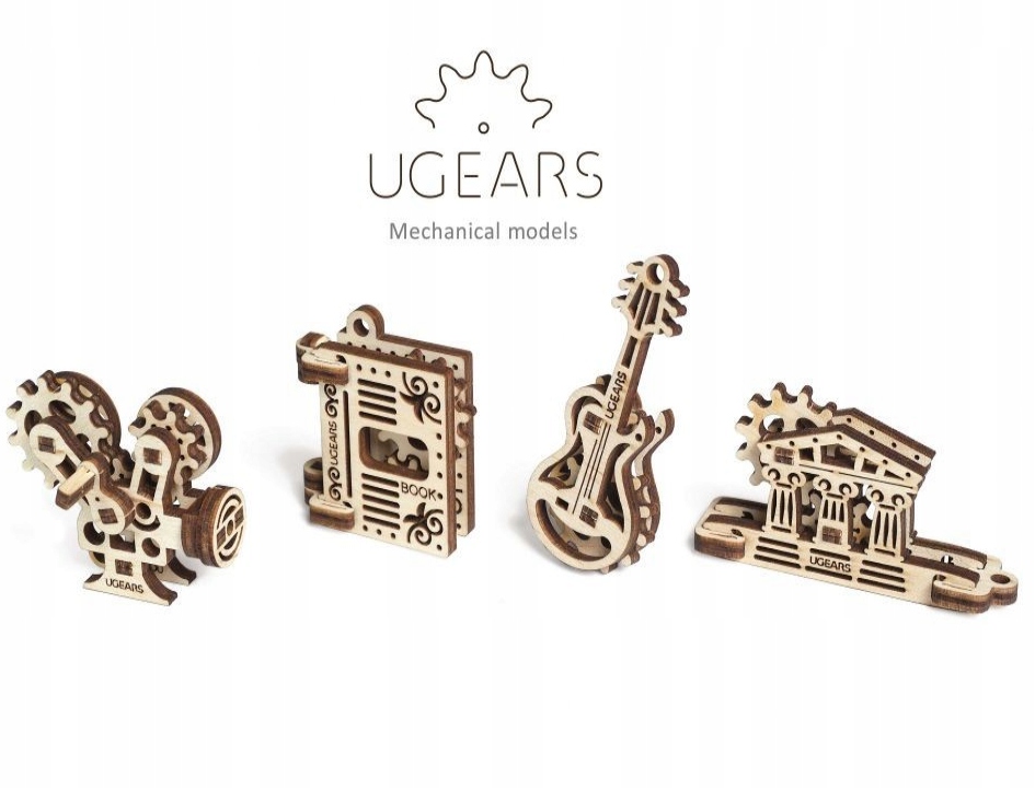 

Ugears U-Fidgets Kreatywne 4 Modele 3D Mini