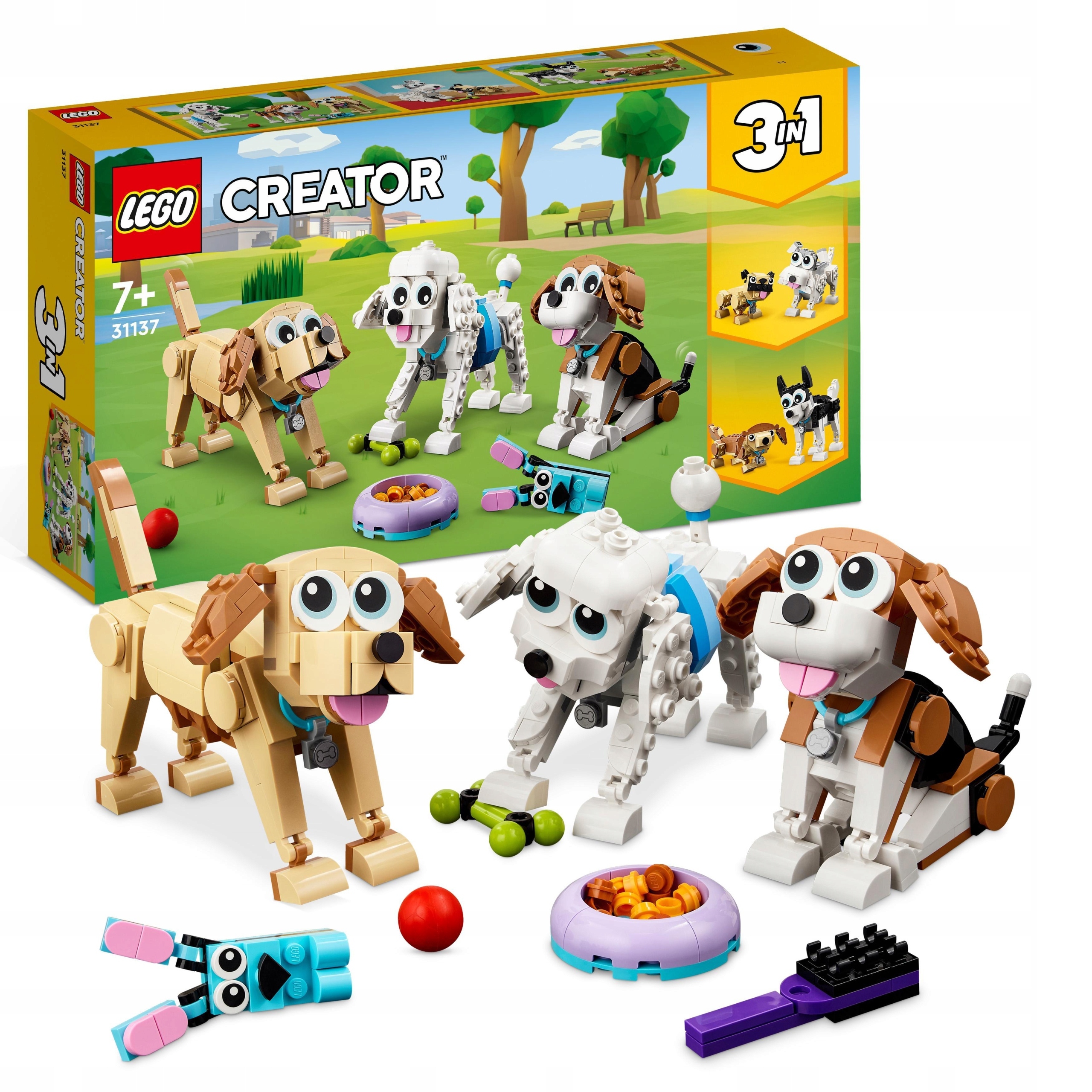 LEGO Creator 3w1 31137 Słodkie psy