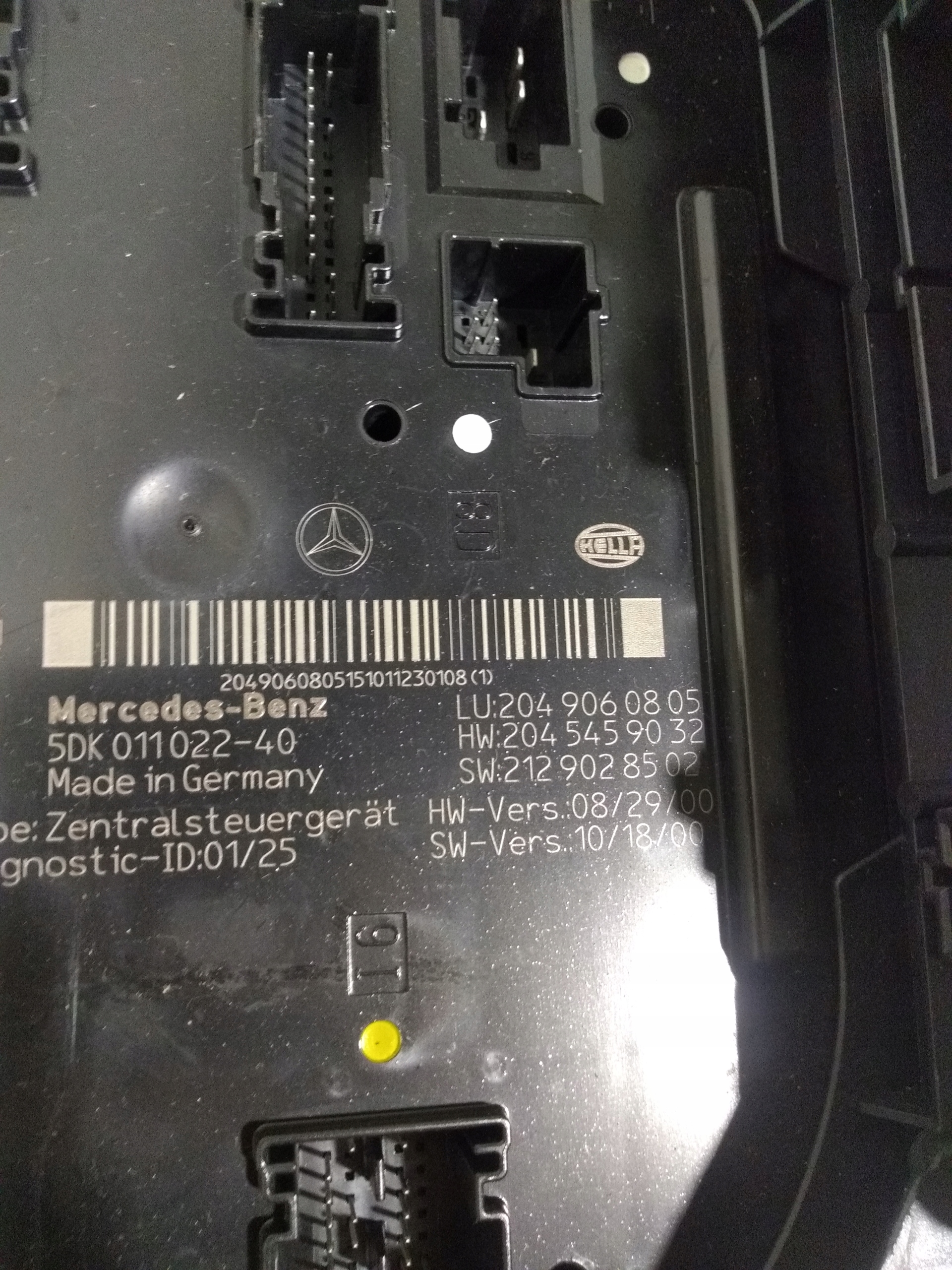 MERCEDES W204 SAM control unit module 2049060805