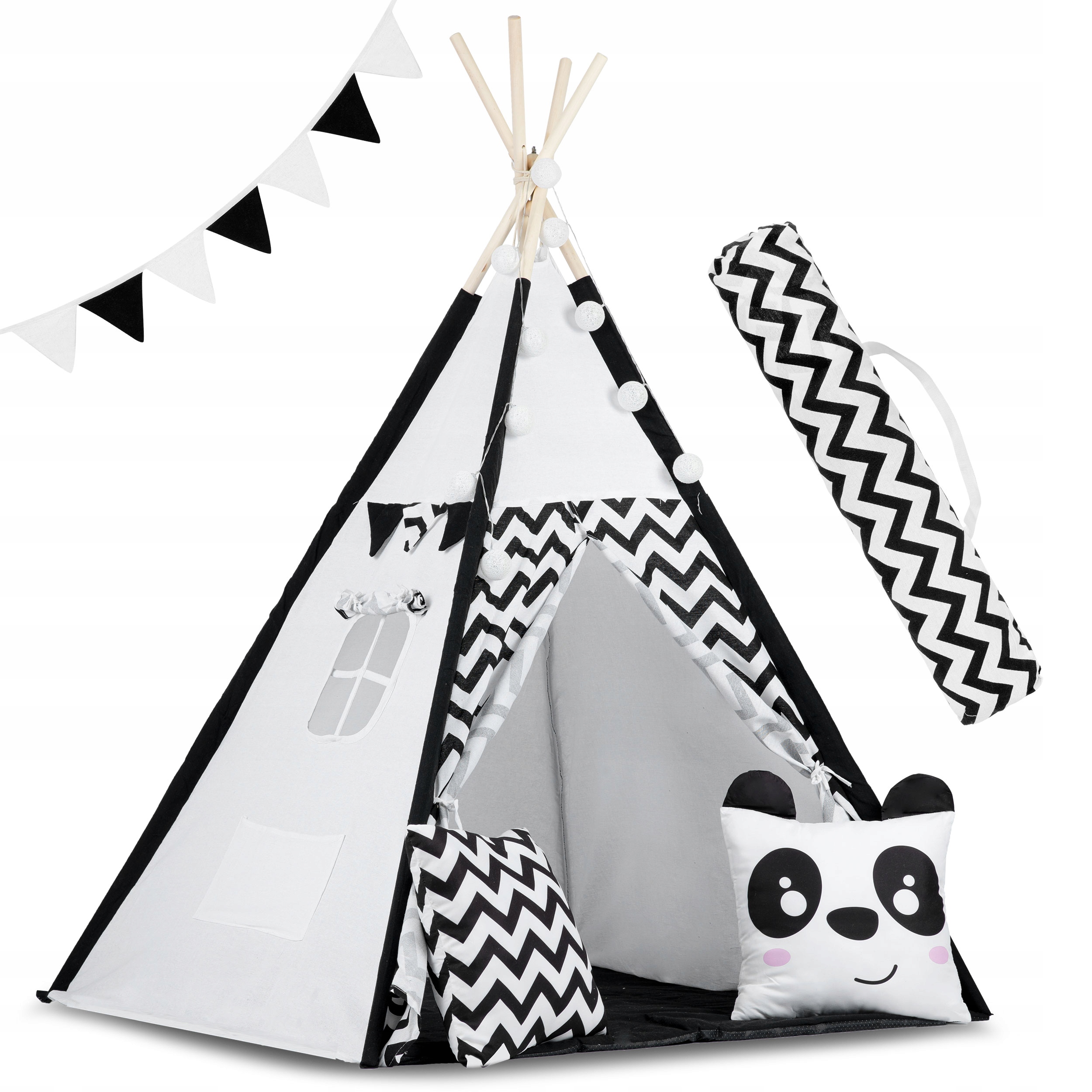 

Tipi namiot dla dzieci Teepee Girlanda Poduszki