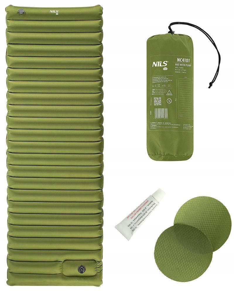 Turistická kempingová podložka Karimatka Matrace Vestavěná pumpa 190x64x10 cm