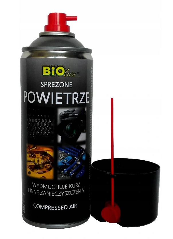 

Sprężone Powietrze 400ml 2 rurki rozpylacze mocne