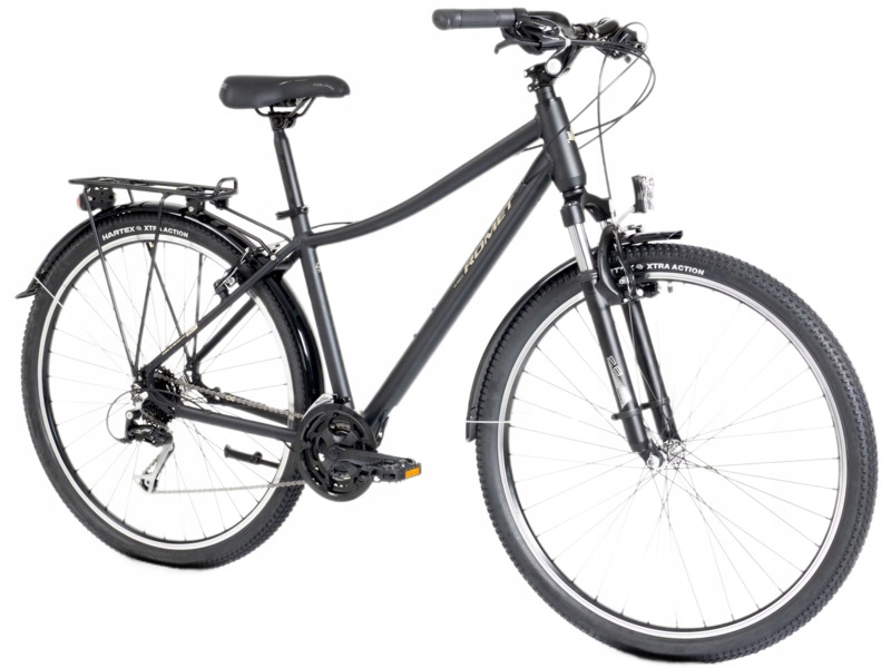 Rower trekkingowy Romet Wagant Suv L Pv U18 28 cali Czarny