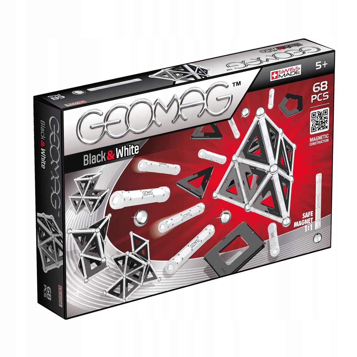 

Klocki Magnetyczne Geomag Black & White 68 El