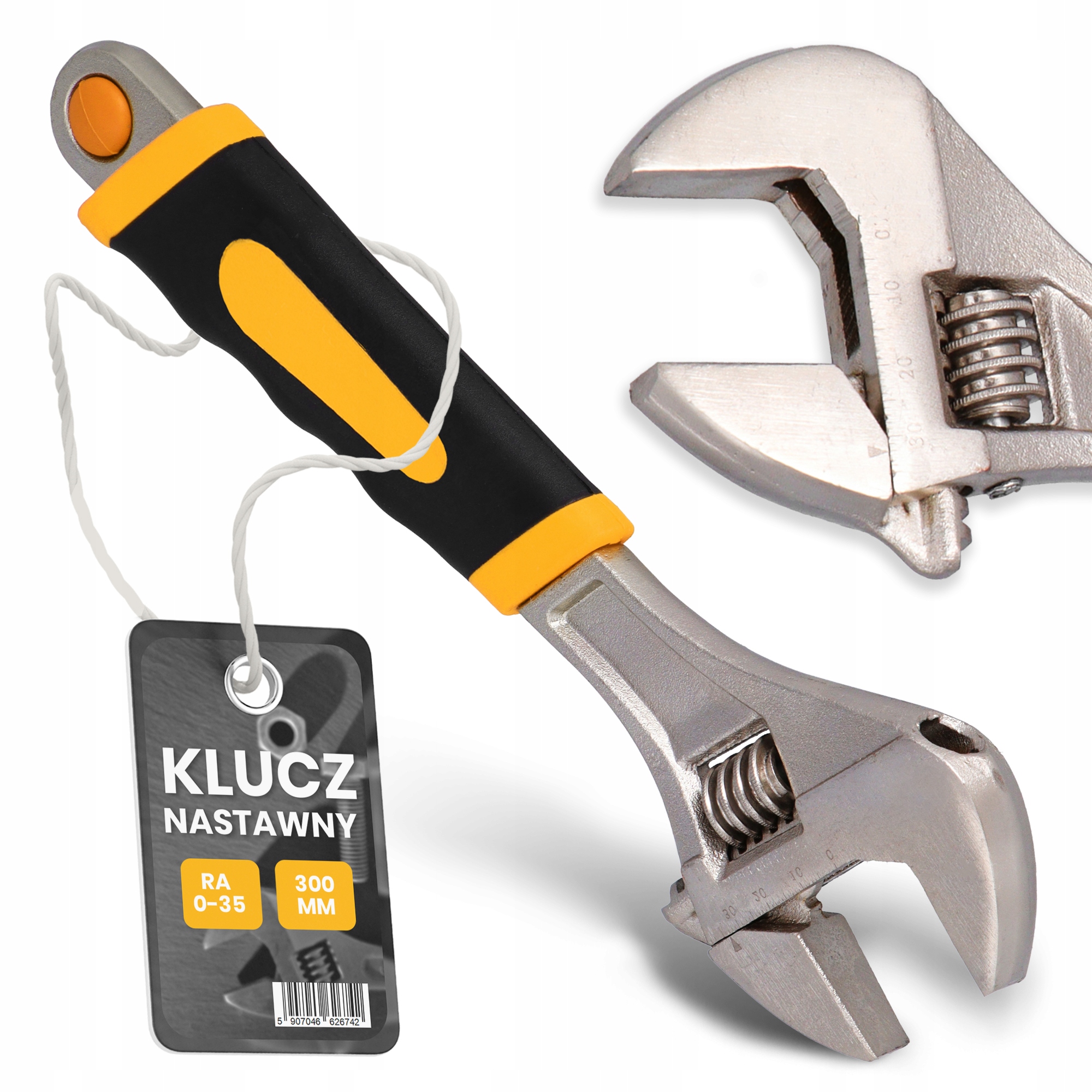 Klucz Nastawny 0-35 mm Regulowany Hydrauliczny Ślimakowy Francuz Żabka B Si