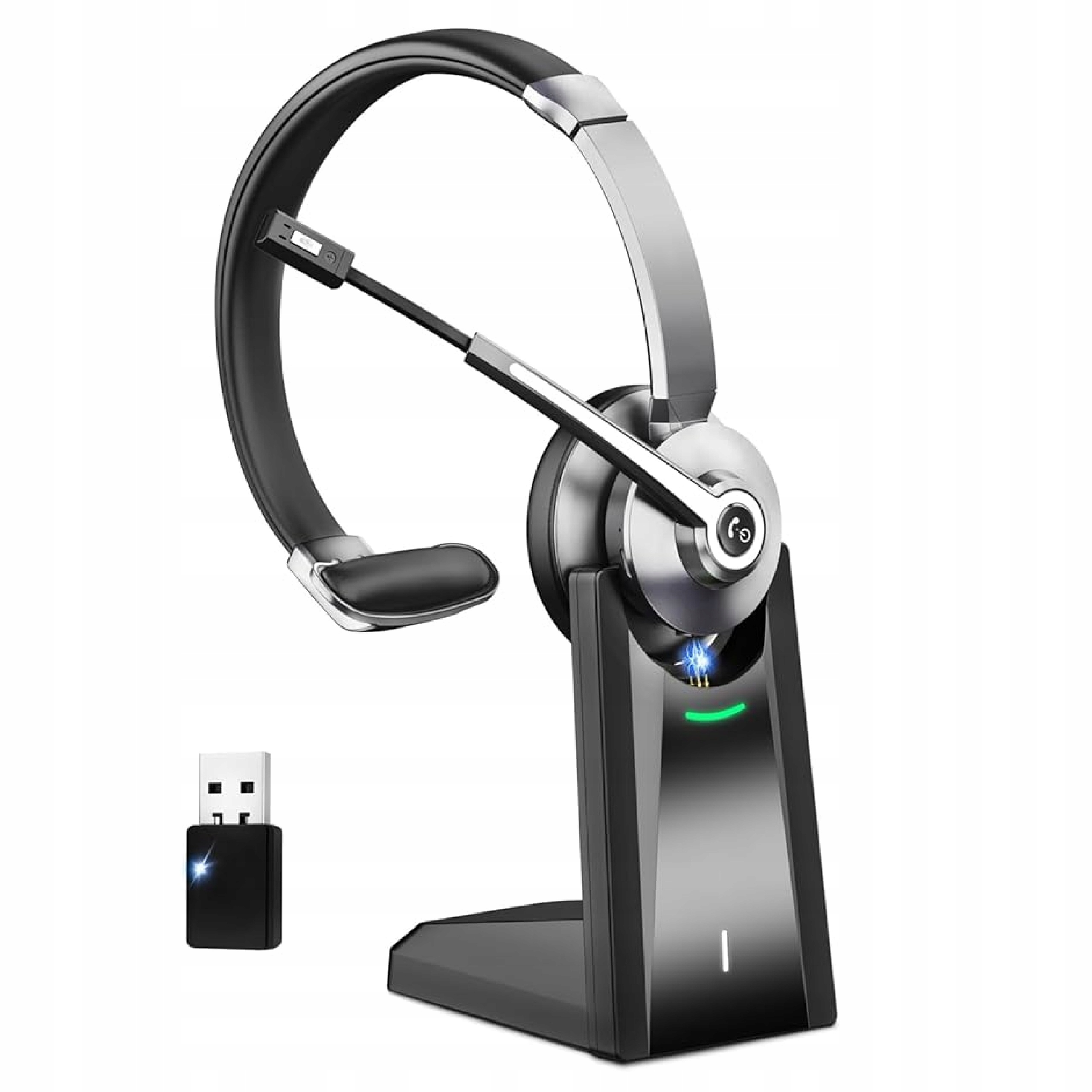 Bluetooth sluchátka s mikrofonem Usb, stanice Red. Šumů Bezdrátové připojení