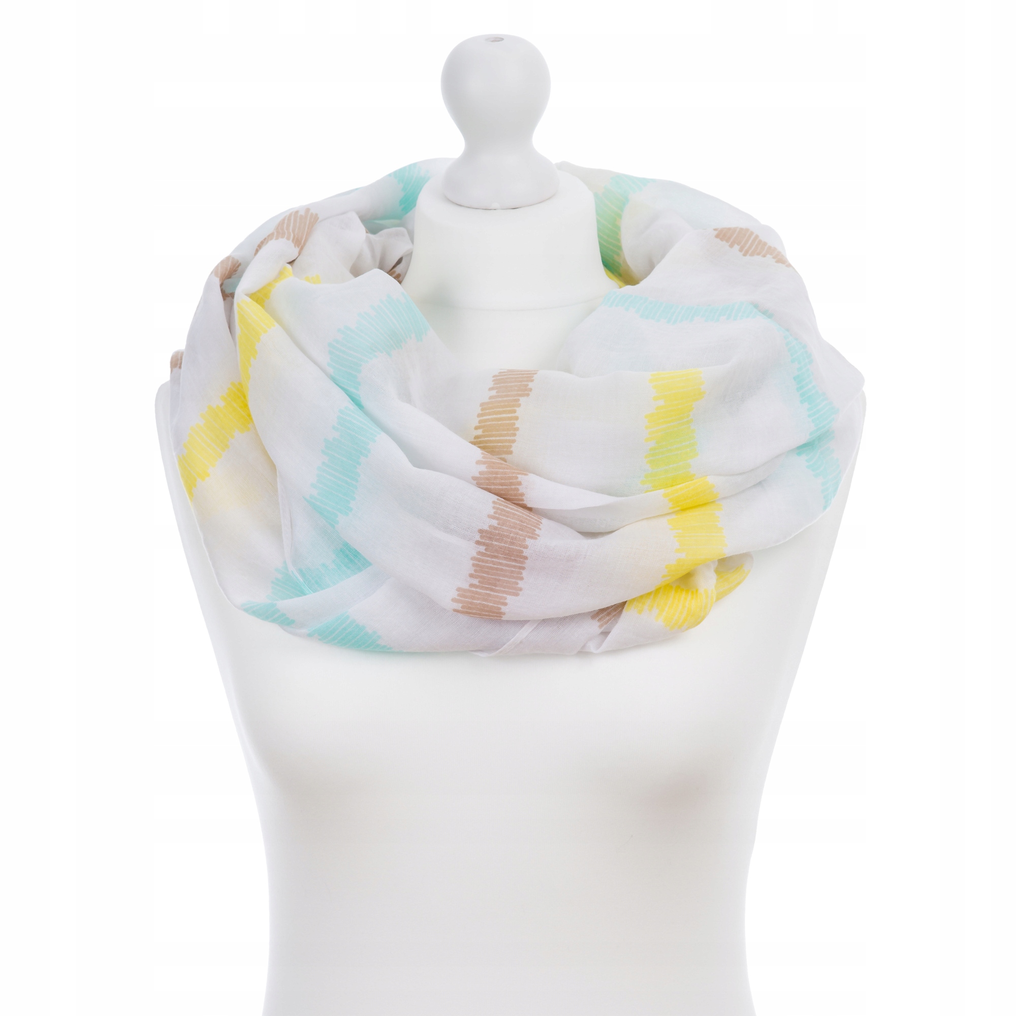 

Duży Wiosenny Komin Pastelowy Modny Kolorowy