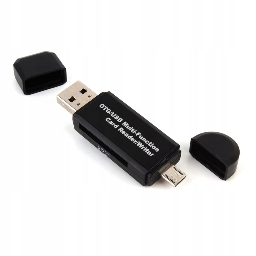 Czytnik kart 3 w 1 USB-C typu C Micro USB OTG Stan opakowania oryginalne
