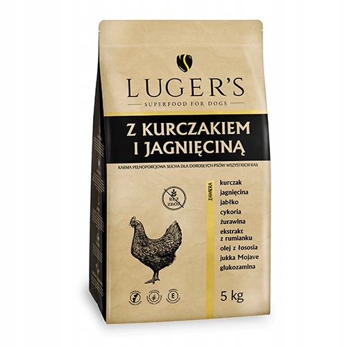 Sucha karma dla psa Luger’s z kurczakiem i jagnięciną worek 5 kg