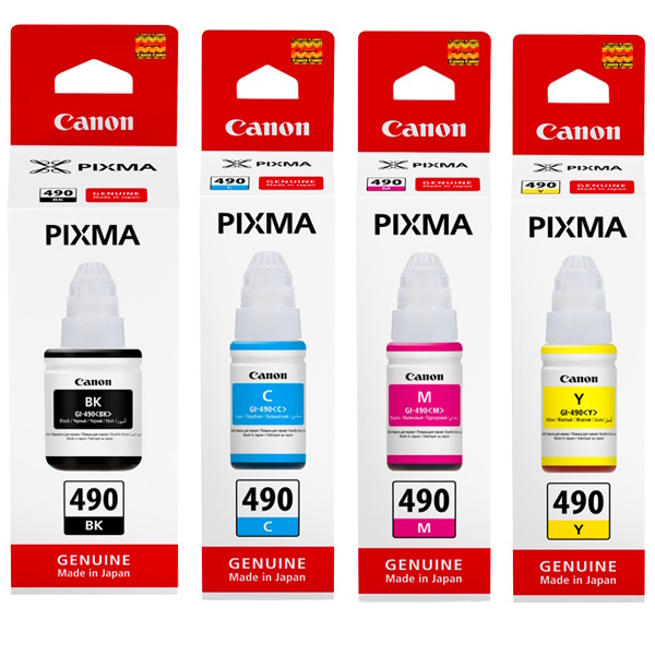 Tusze GI-490 Canon Pixma G1410 G1416 G1400 G1411 G2400 G2410 G2416 G2411