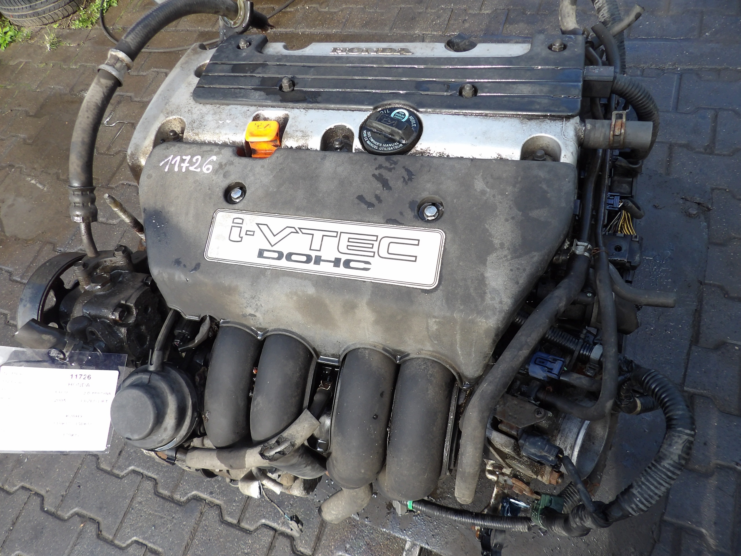 Honda FR-V 2,0-150 km engine complete K20H9