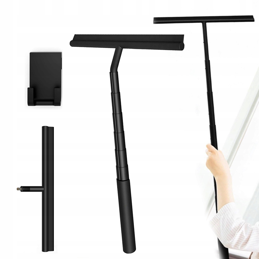 Levně Odstraňovač Vody Pro Páru Skel Kabin Zrcadla Oken Černá S háčkem