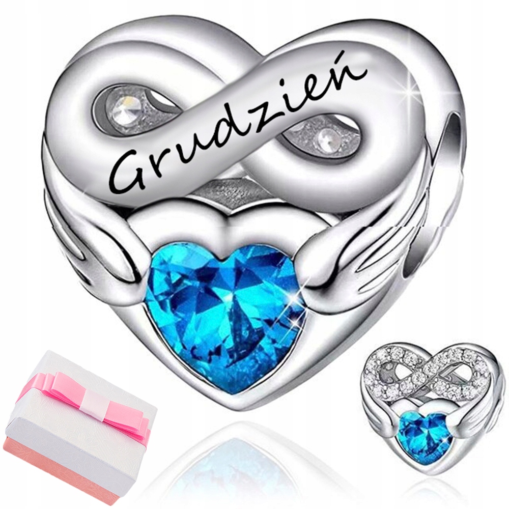 

Charms Srebrny Miesiąc Grudzień Zawieszka Beads