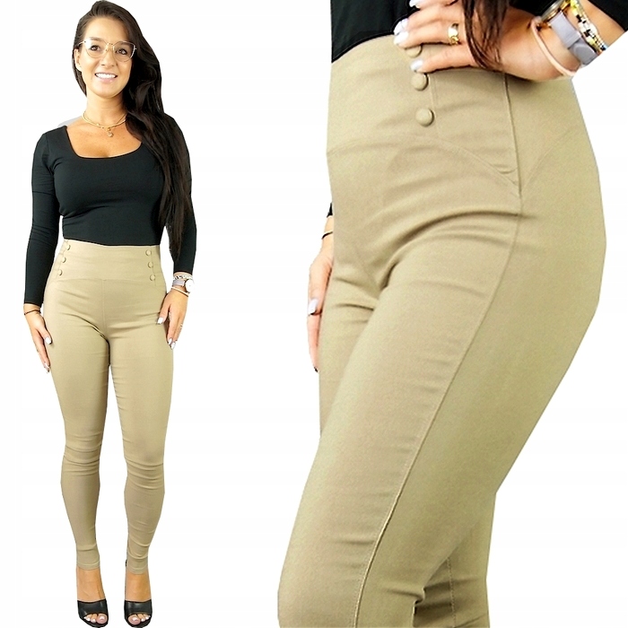 

Spodnie z Wysokim Stanem jeans Modelujące vic, M/L