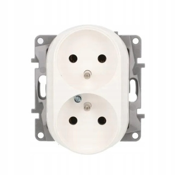 LEGRAND NILOE GNIAZDO PODWÓJNE Z/U 2x2P+Z PODTYNKOWE 764562 BIAŁE EAN (GTIN) 3414971479319