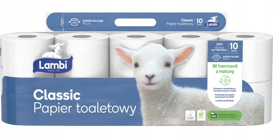 

Lambi Classic papier toaletowy 3 warstwy 10 rolek