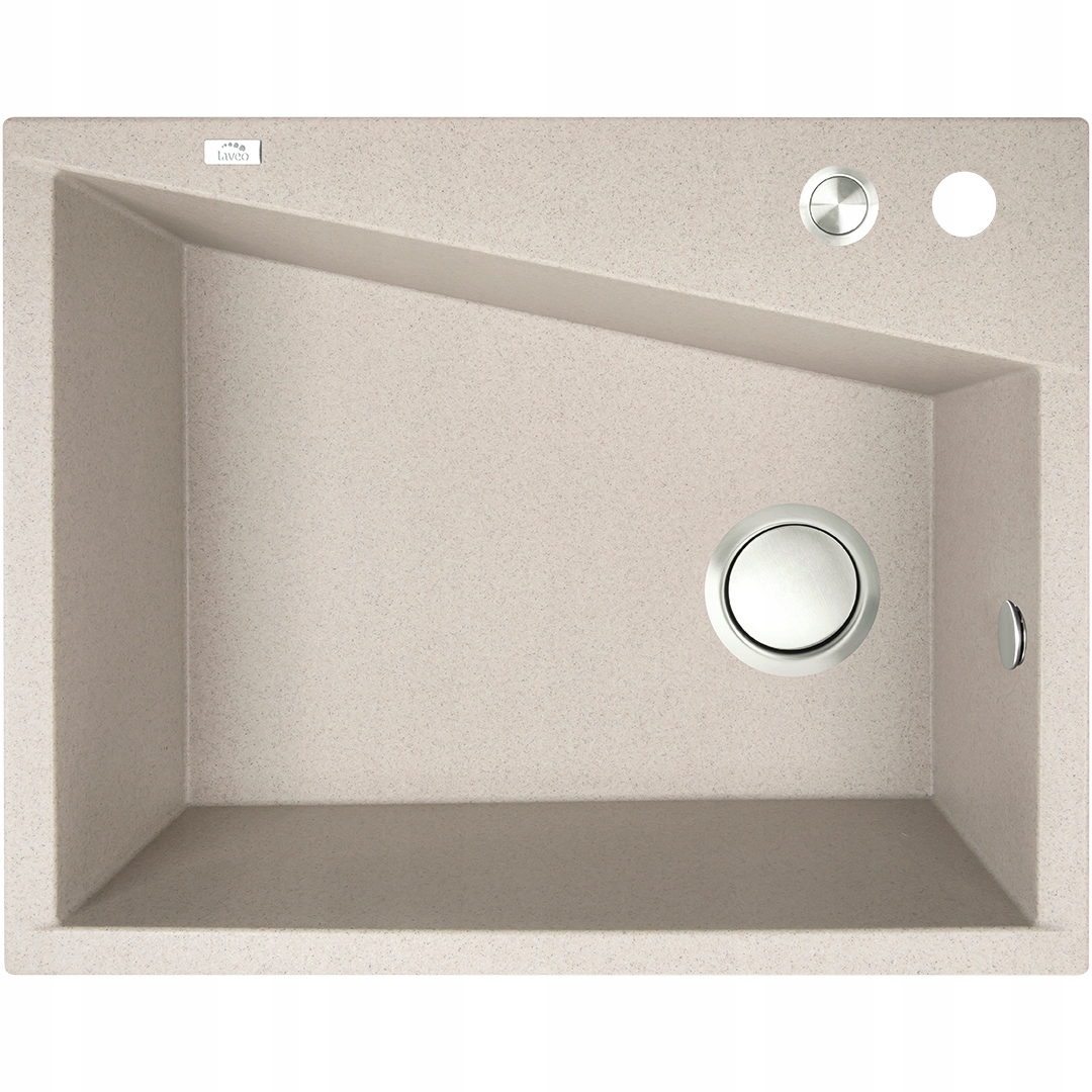 Dřez Laveo Grenada 1-komorový Granit Béžová 480x600 mm