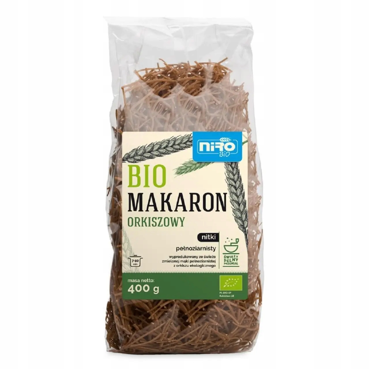 Těstoviny (orkišový Razový) Nudličky Bio 400 g Niro