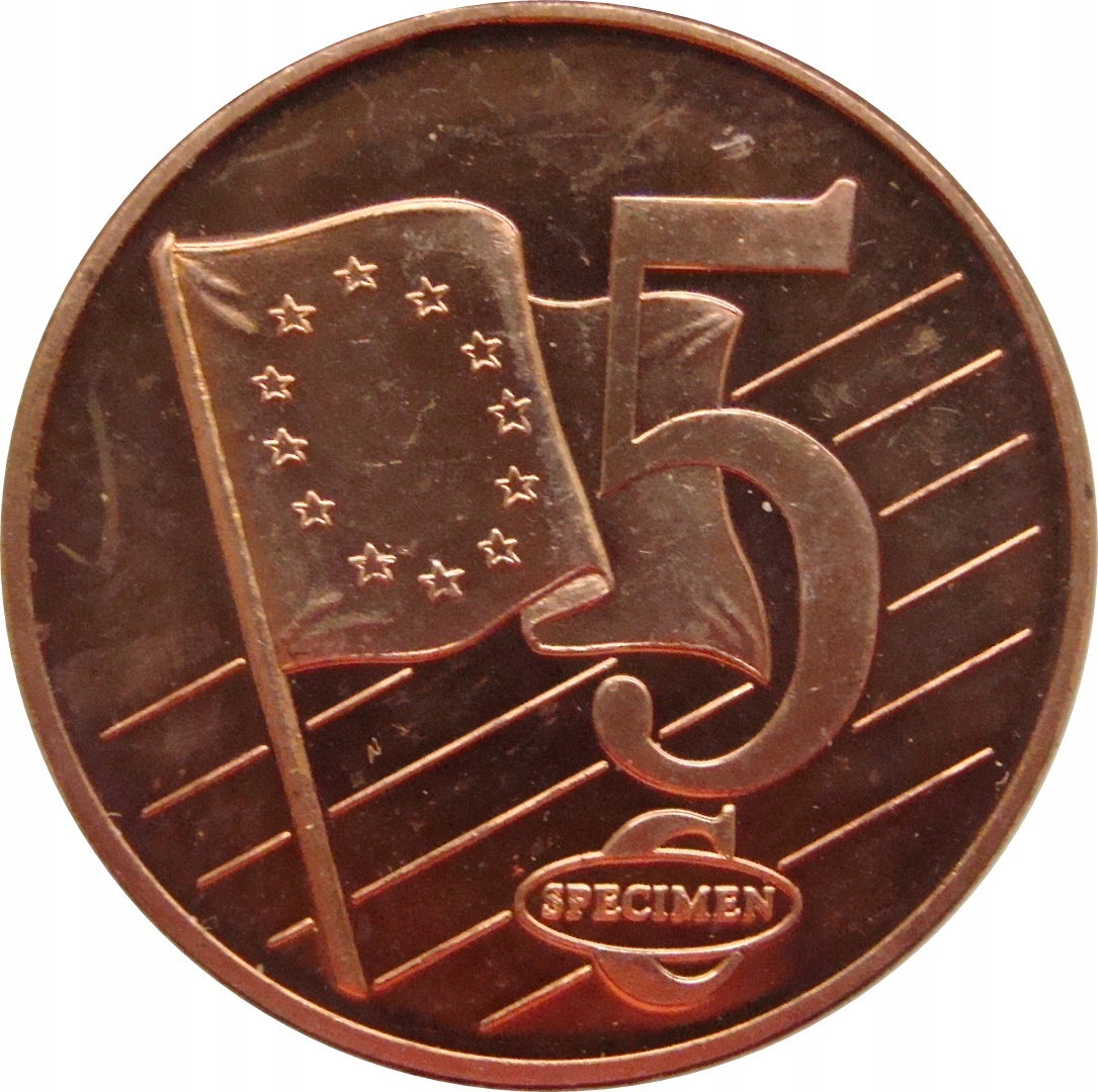7754. Czechy 5 Euro Cent SPECIMEN 2003