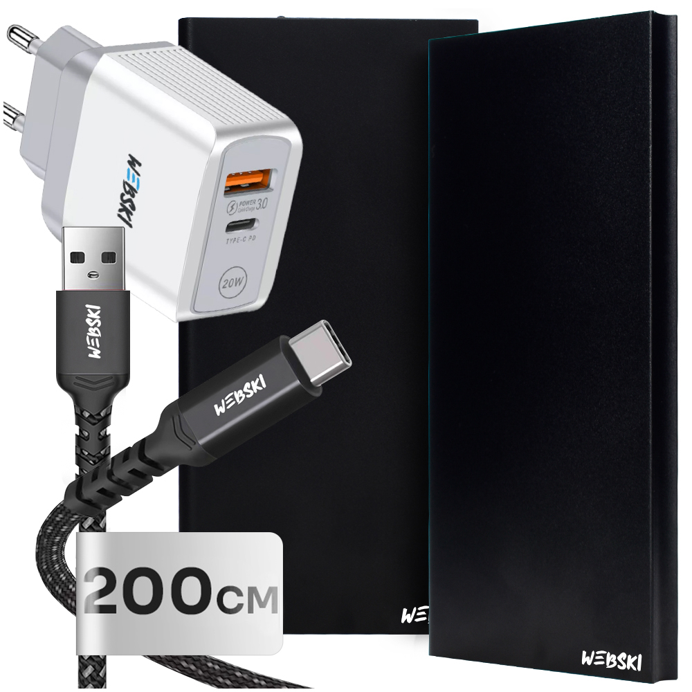 

Powerbank 20000 Ładowarka Usb-c Kabel Do Telefonu